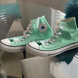 Mint green Converse